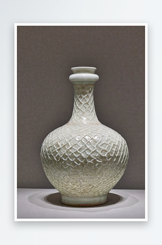 博物院白釉瓷净瓶唐代公元618公元