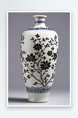 博物院白地黑花瓷梅瓶宋代公元960公元