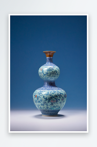 博物馆馆藏南宋官窑粉青釉胆式瓶古代瓷器