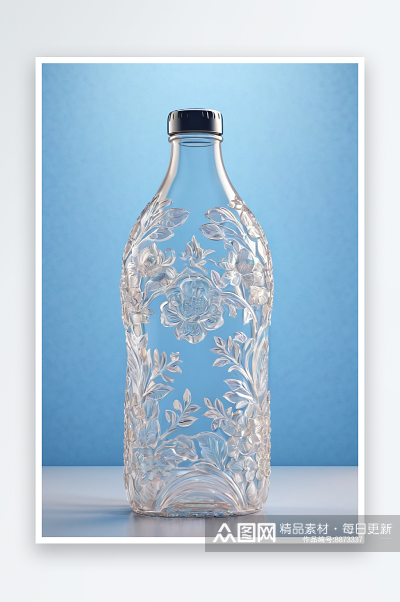 塑料瓶空瓶摄影图特写照片素材