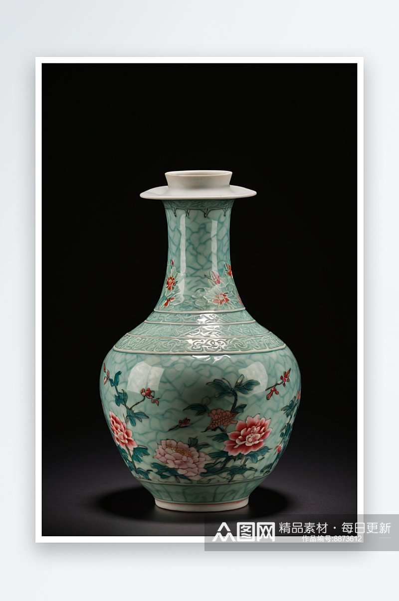 陶瓷瓷瓶花瓶瓶子摄影图特写图片素材