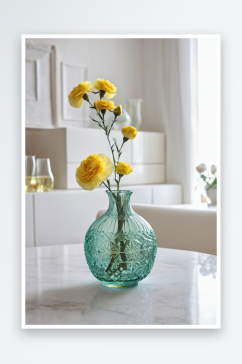 花束瓷花瓶玻璃花束百花瓶花瓶瓷瓶茶杯图片