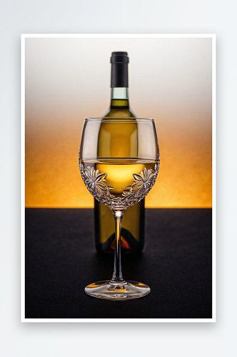 酒杯酒瓶红酒葡萄酒空酒杯特写高清摄影图照