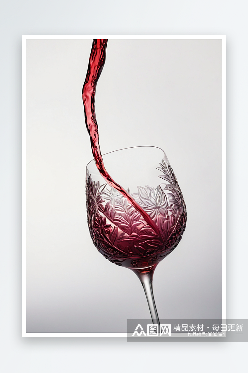 酒杯酒瓶红酒葡萄酒空酒杯特写高清摄影图照素材