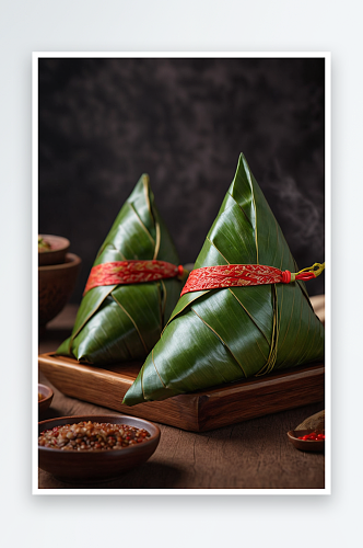 端午节粽子肉粽子包子食材食物图片