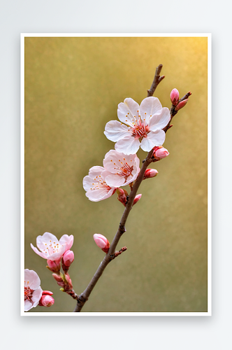 春景粉色桃花清新自然照片