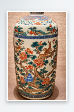 故宫陶瓷瓷瓶陶瓷瓶子照片特写照片