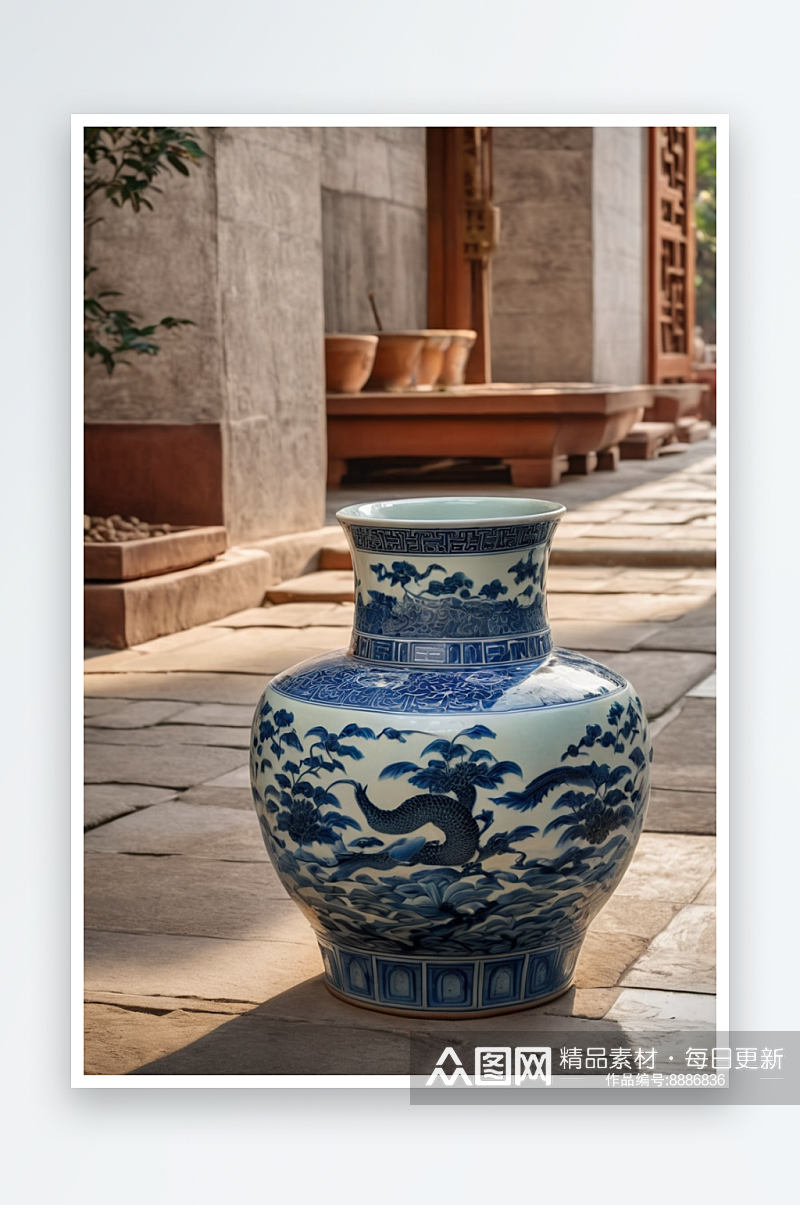 故宫陶瓷瓷瓶陶瓷瓶子艺术照片特写照片素材