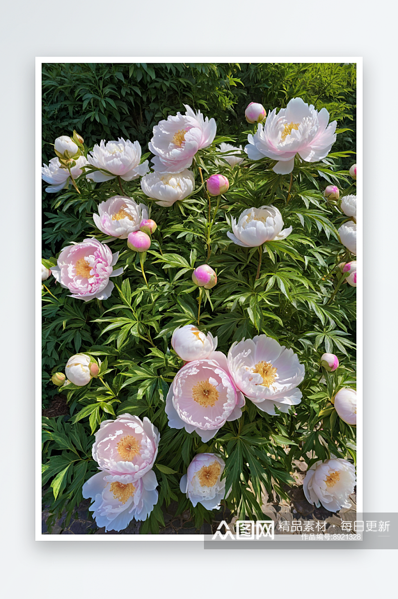 国花牡丹花朵花瓣清新自然美纯净图片素材