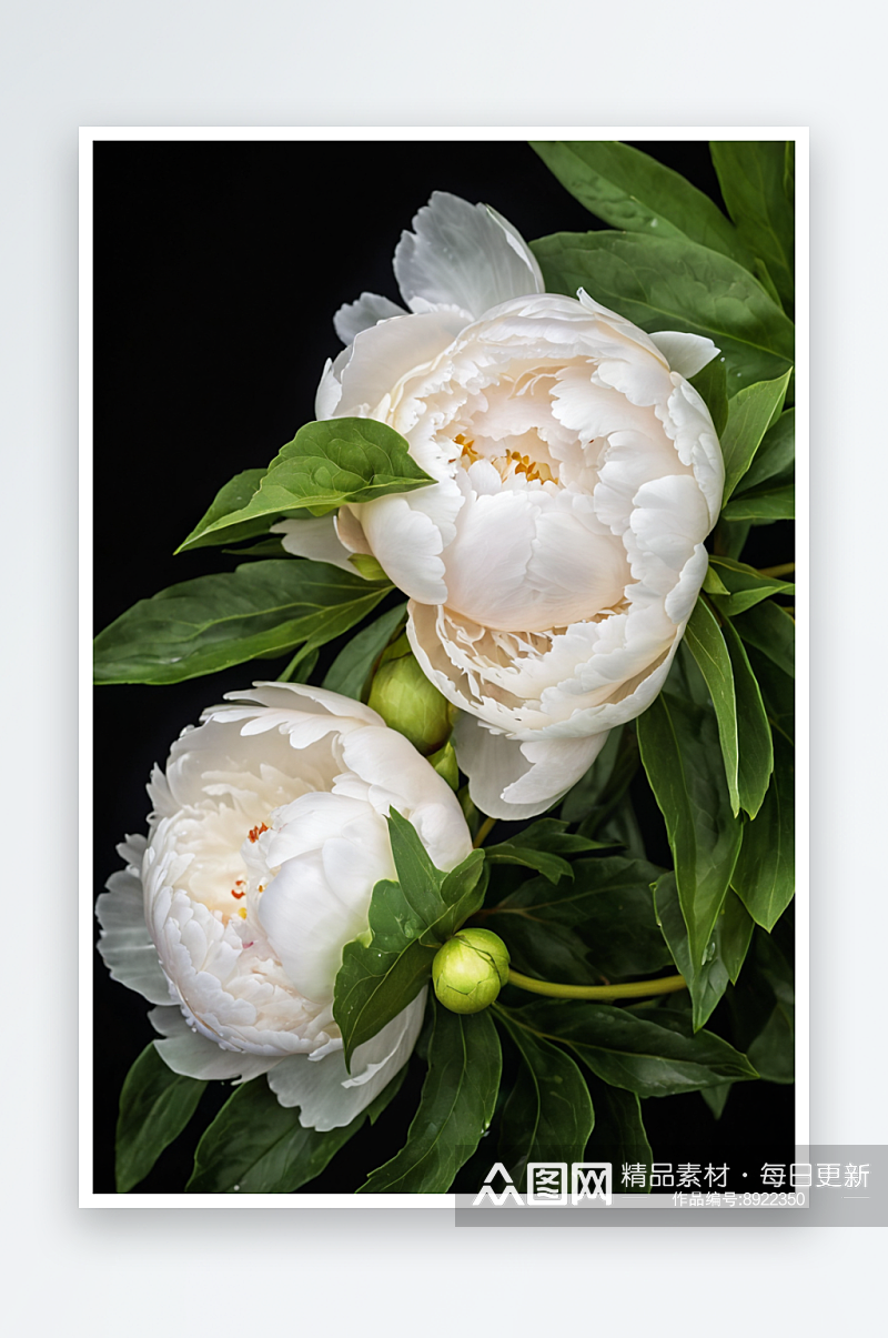 牡丹花香花朵植物花瓣清新美纯净照片素材