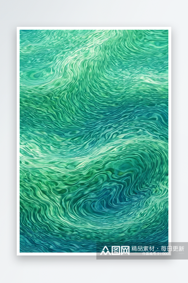 数码蓝绿色水波纹图案纹理抽象图形海报背景素材