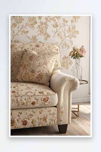 米色沙发与枕头家庭内部客厅细节图片