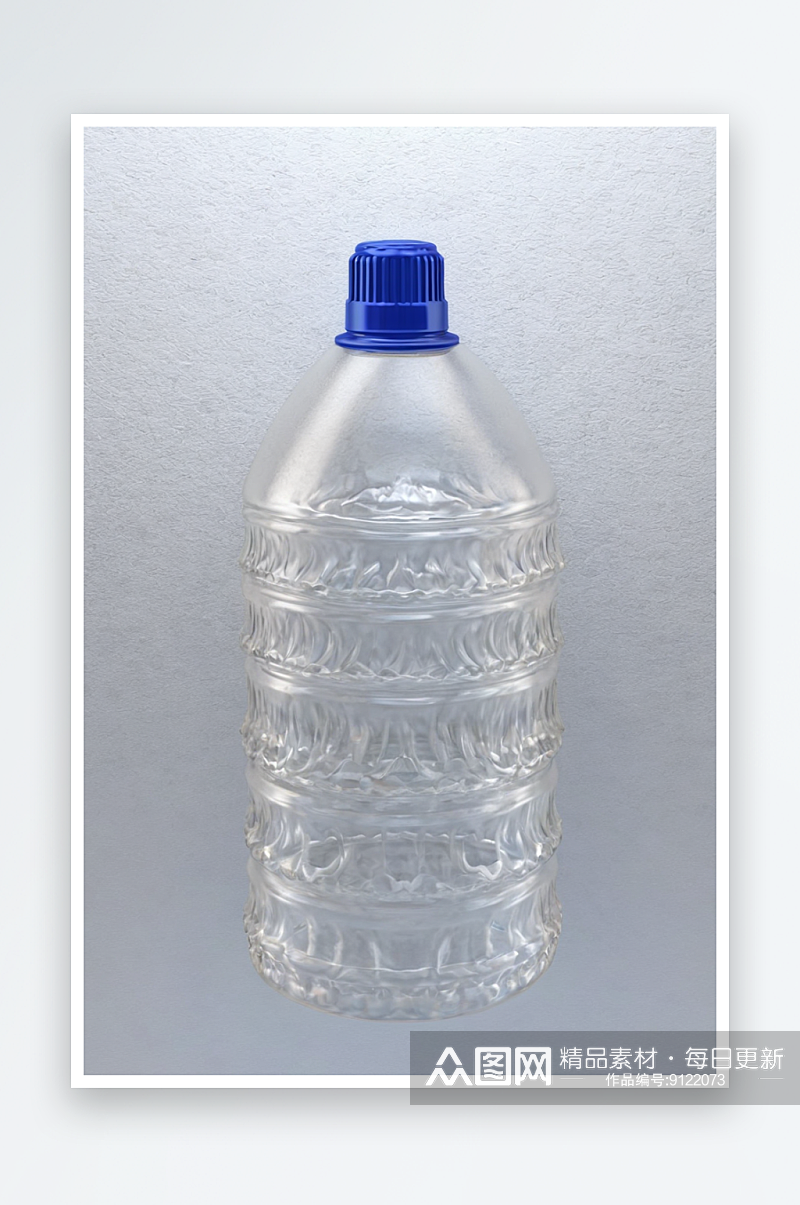 塑料瓶盖松树图片素材