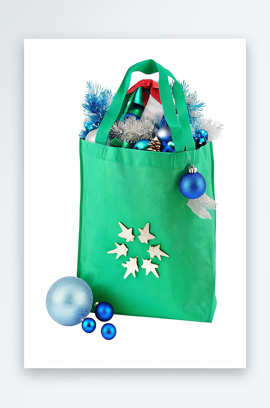 圣诞装饰可重复使用袋子照片