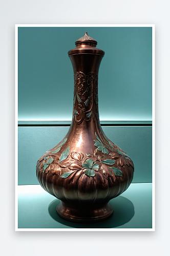 蒜头铜瓶清博物馆藏图片