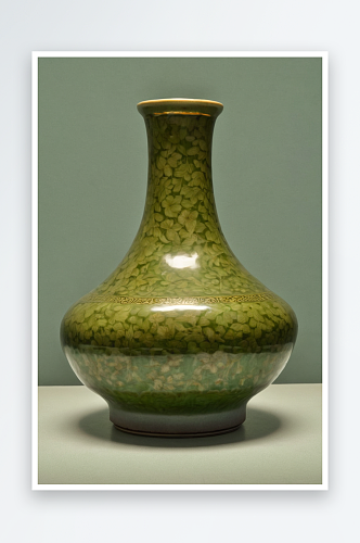 太原博物馆茶叶末釉荸荠瓶清乾隆图片