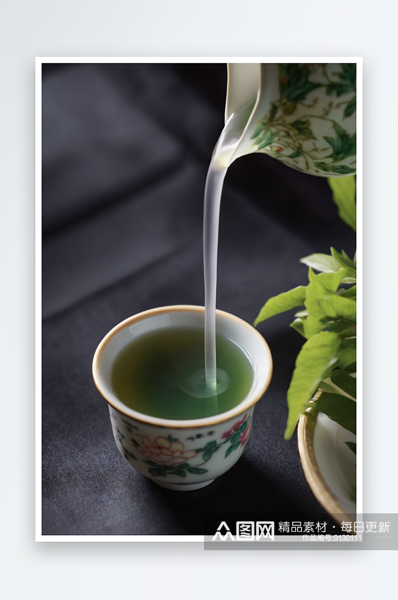宋宴传统饮品系列茶道紫苏饮照片素材