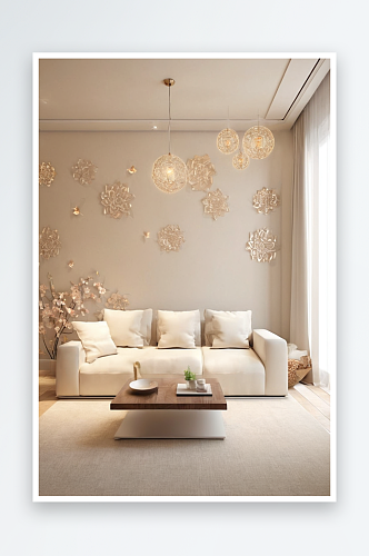 室内设计效果图现代简约家装灯光装饰图片
