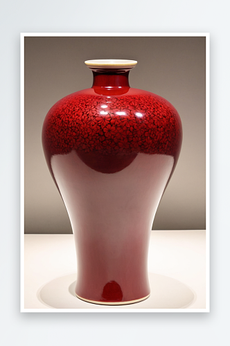 大运河博物馆景德镇窑霁红釉梅瓶复制品图片