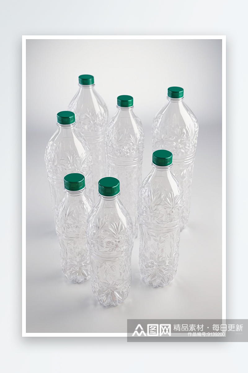 空塑料瓶组合近景图片照片素材