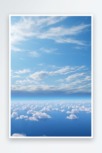 数码地平线上天空景观海报背景图片