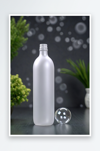 泡沫瓶瓶子特写桌子上瓶子图片