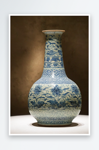 南宋老虎洞窑青釉瓷长颈瓶博物馆图片