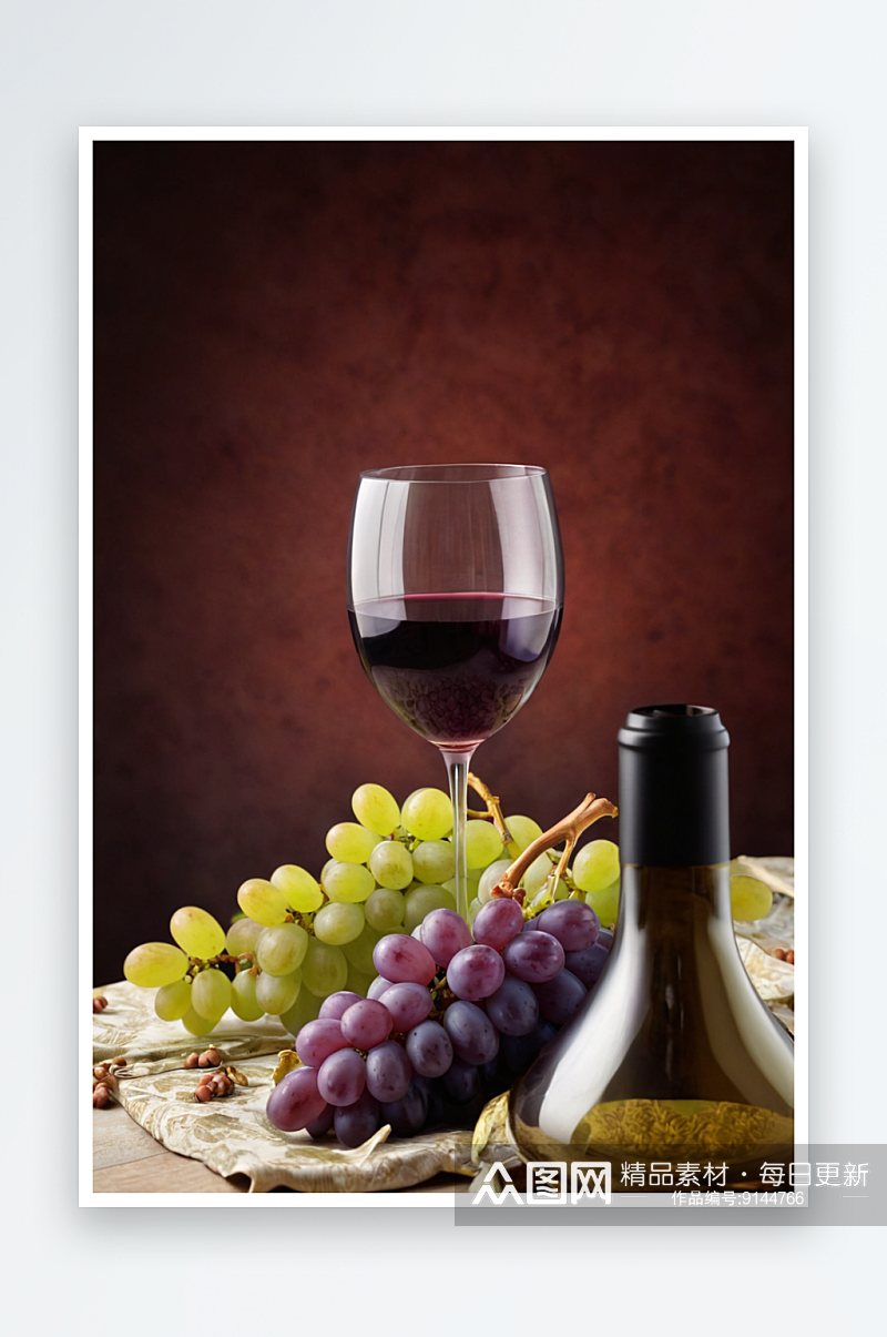 餐桌上葡萄葡萄特写照片素材