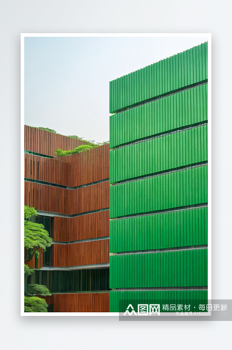深圳大学校园白色旋梯与绿色园林草坪图片素材