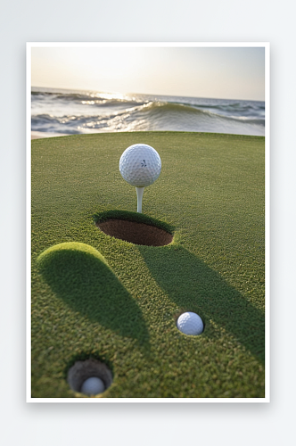 沙楔打高尔夫球正面图片