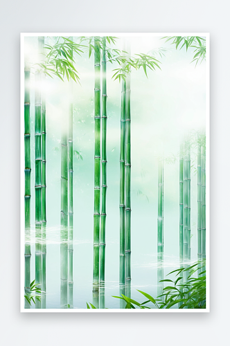 风国潮竹子竹林图片
