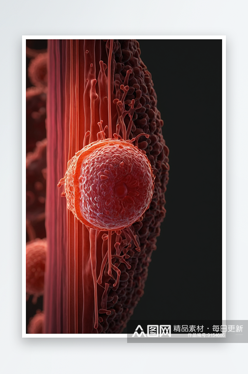 红细胞透射电子显微照片没有血红蛋白只剩下素材