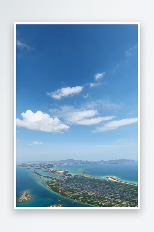 海南岛天涯区湾地标建筑凤凰岛航拍图片
