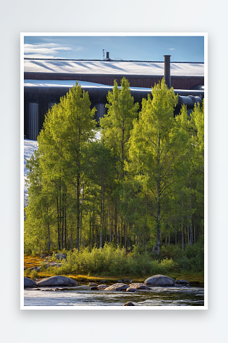 芬兰北部萨里色尔卡供热厂图片