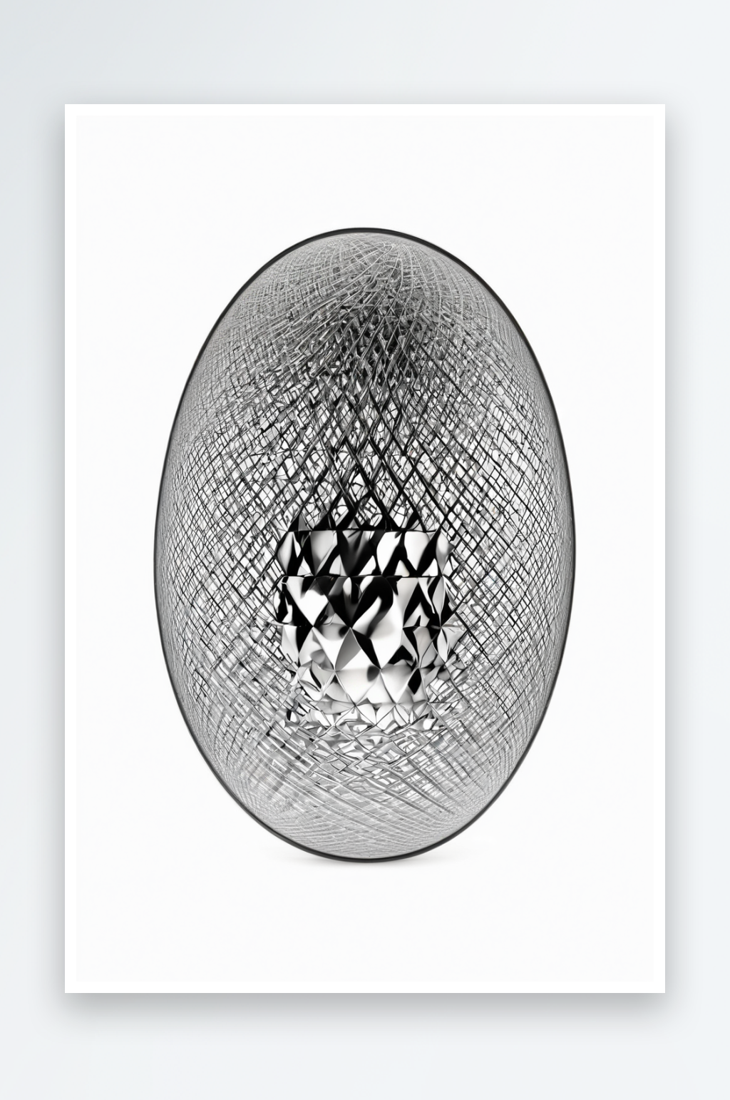 发光霓虹网格线条3D渲染图片素材