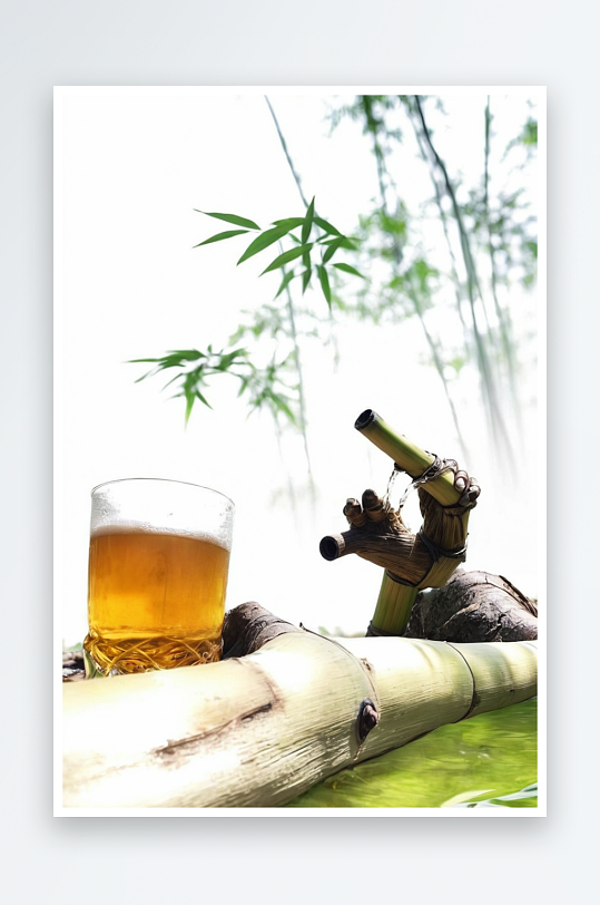 傳統(tǒng)文化古代詩(shī)詞人物插圖竹林飲酒圖片