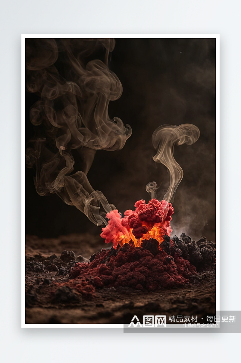 背景图像背景烟雾气场红色图片素材