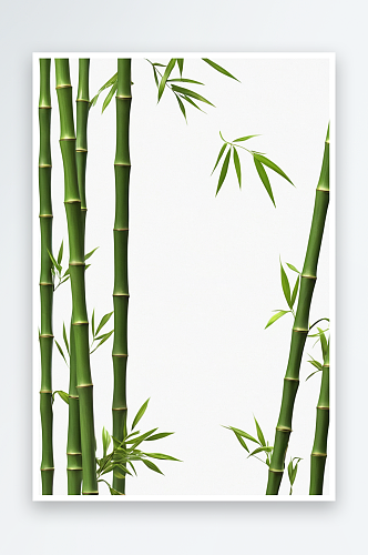 竹子叶黑色风背景素材图片