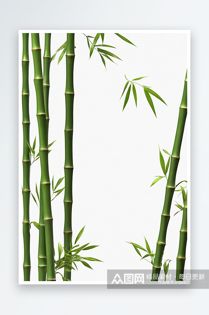 竹子叶黑色风背景素材图片素材