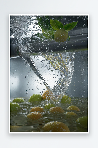 用水质净化过滤器清洗水果更干净图片