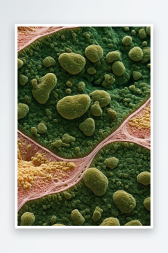 用电子显微镜拍摄肝细胞照片图片