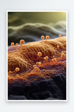 胃癌细胞透射电子显微照片图片