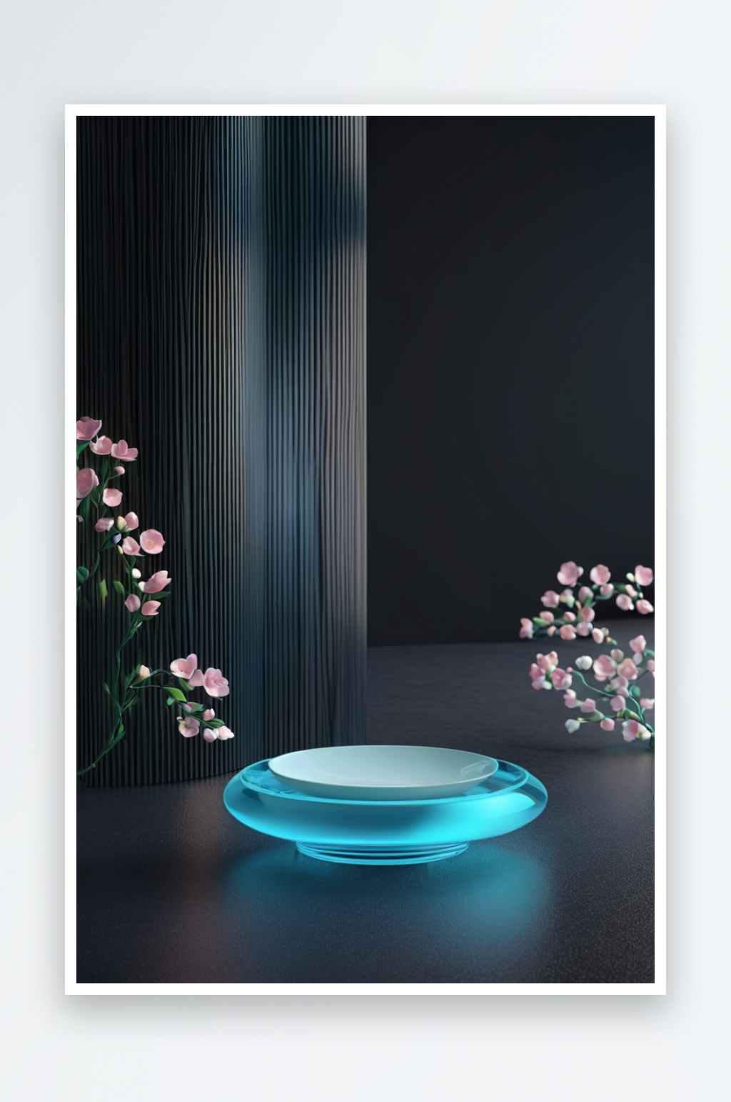 3D背景模拟场景产品展示台背景图片素材