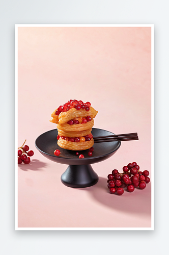 中式点心山楂红果糕点饼图片