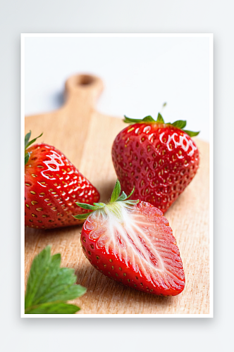 水果草莓图片特写