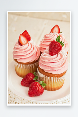 水果草莓蛋糕照片