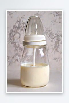 新鲜母乳母乳泵牛奶容器中图片