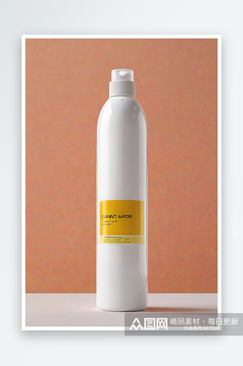 有空标签洗发水瓶子卫生产品动作捕捉图片素材