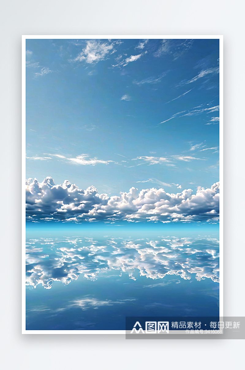 数码地平线上天空景观海报背景图片素材