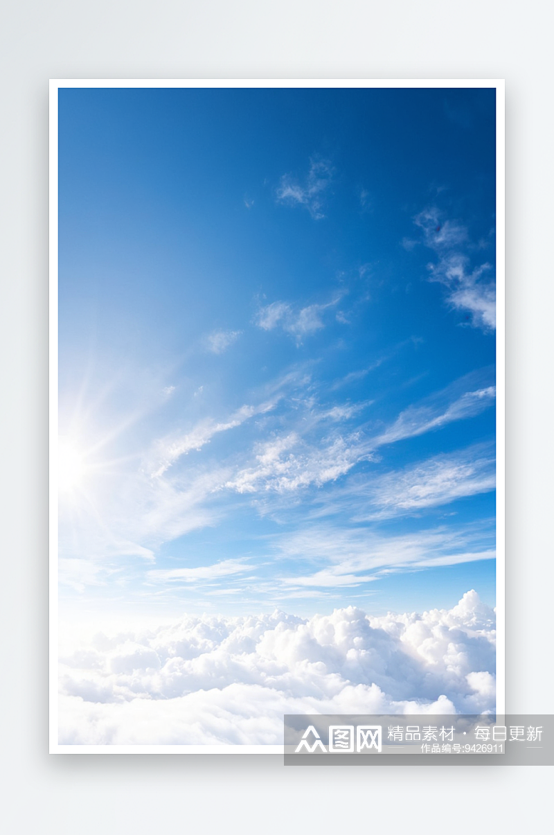 白云飘飘天空近景特写素材